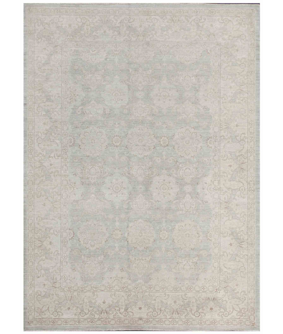 Hand Knotted Ziegler Wool Rug  - 6' 4" X 8' 9"