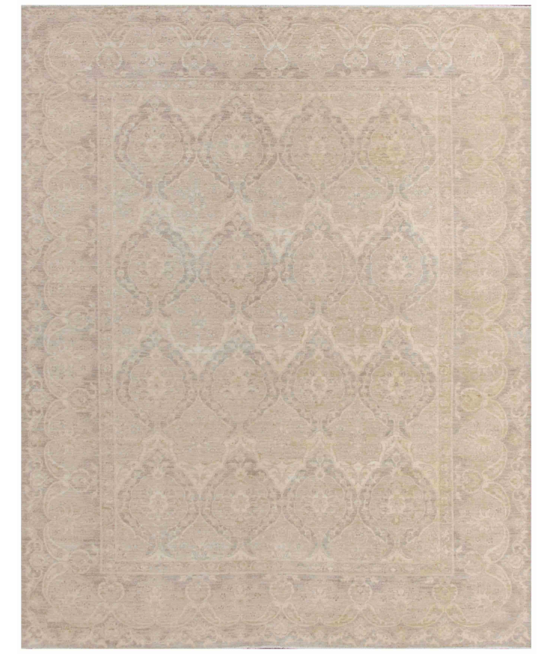 Hand Knotted Ziegler Wool Rug  - 8&#39; 2&quot; X 10&#39; 1&quot;