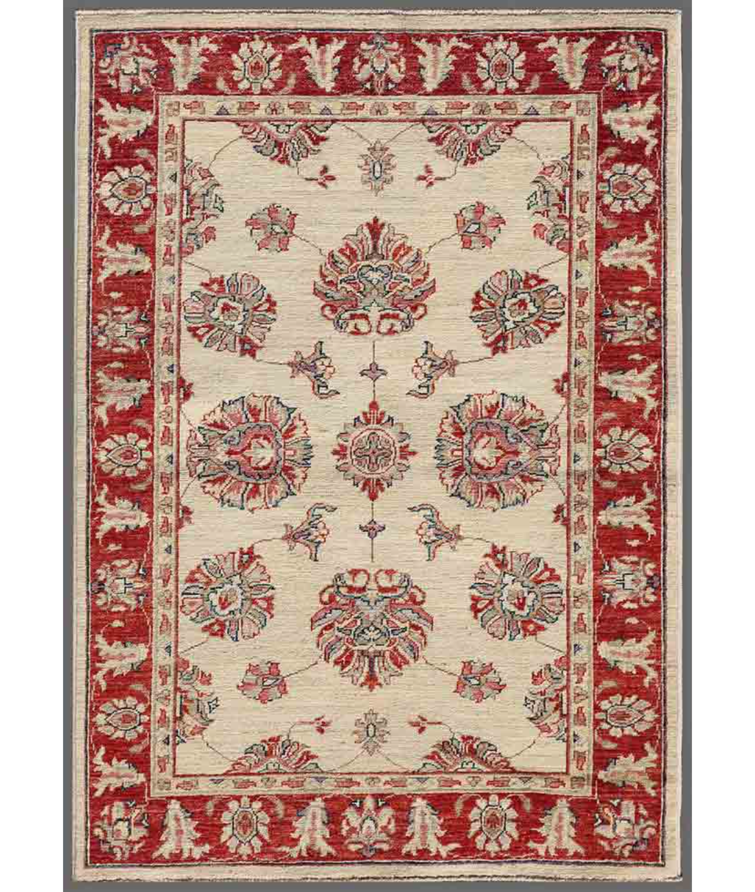 Hand Knotted Ziegler Wool Rug  - 3' 3" X 4' 8"