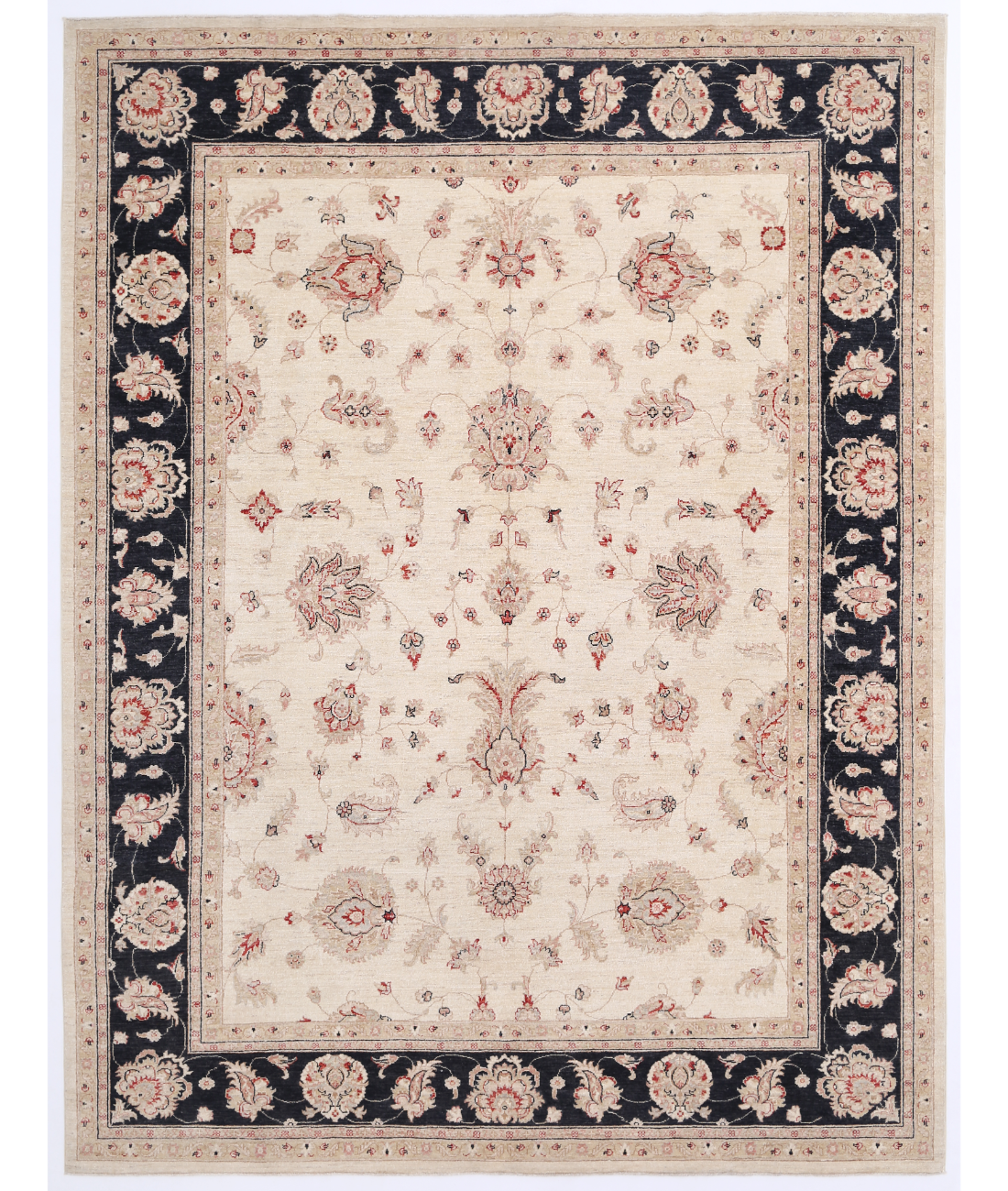 Hand Knotted Ziegler Wool Rug  - 8&#39; 1&quot; X 10&#39; 7&quot;
