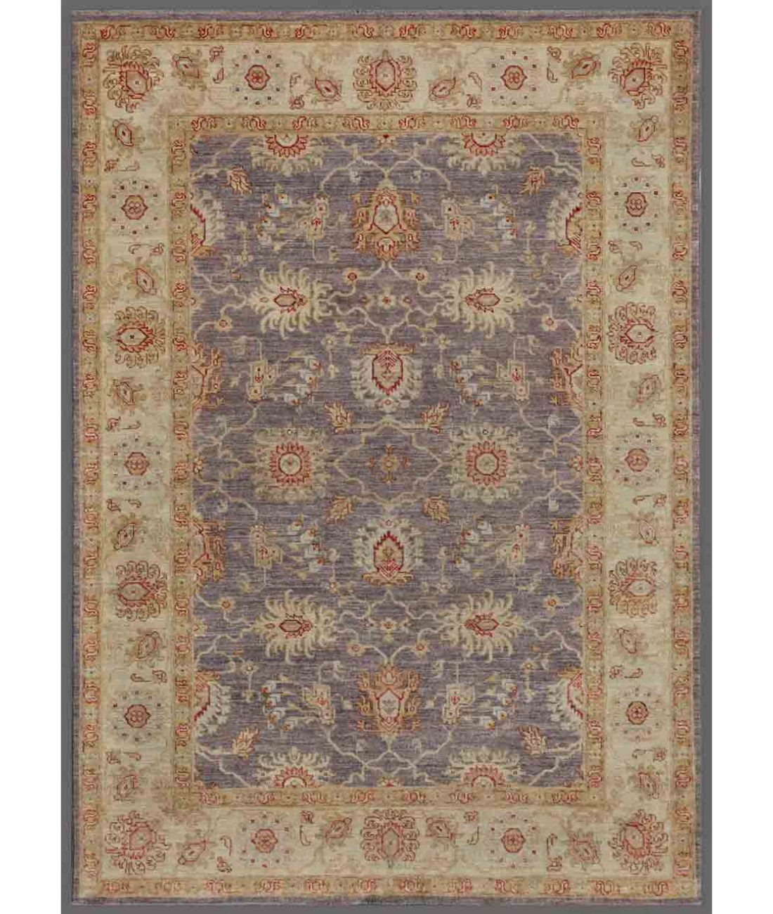 Hand Knotted Ziegler Wool Rug  - 5&#39; 8&quot; X 7&#39; 9&quot;