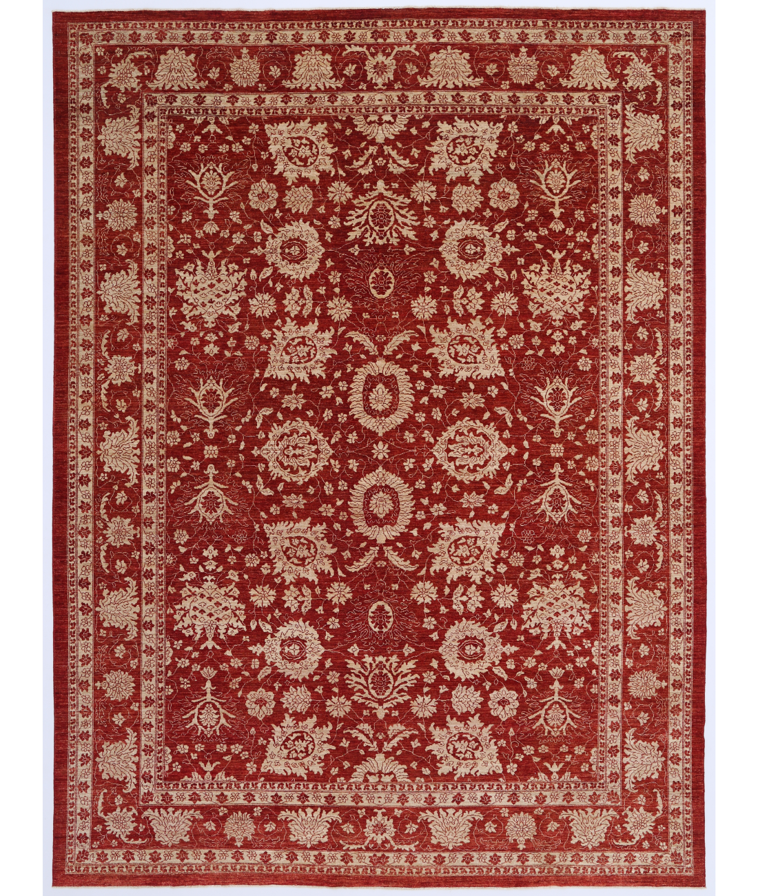Hand Knotted Ziegler Wool Rug  - 10' 0" X 13' 5"