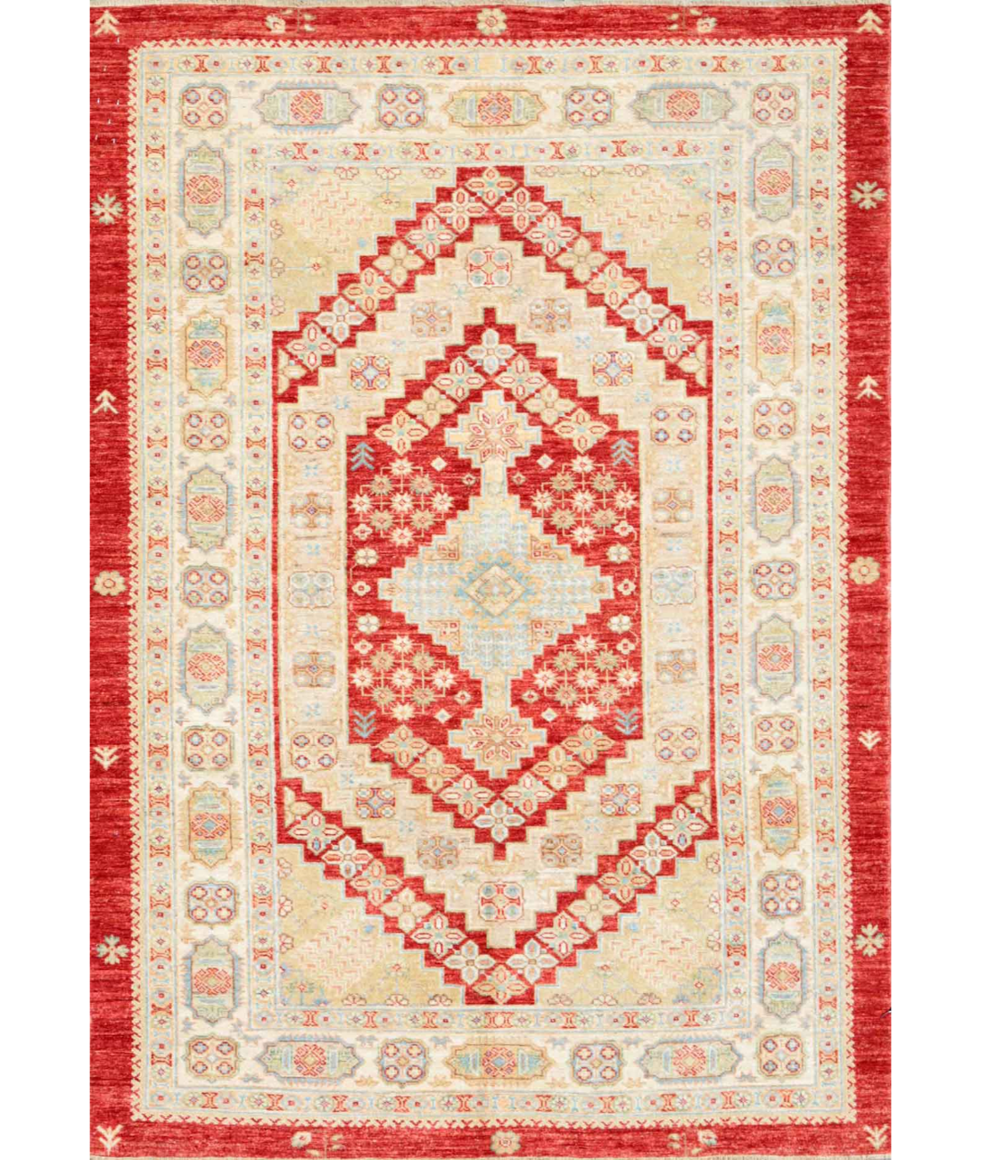 Hand Knotted Ziegler Wool Rug  - 4&#39; 10&quot; X 6&#39; 10&quot;