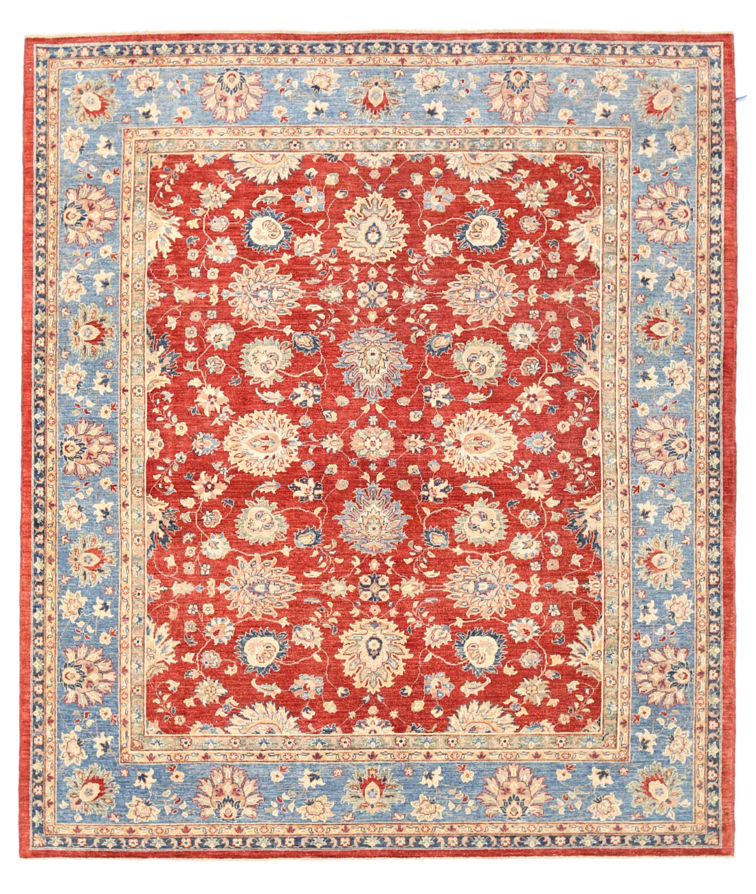 Hand Knotted Ziegler Wool Rug  - 8&#39; 3&quot; X 9&#39; 7&quot;