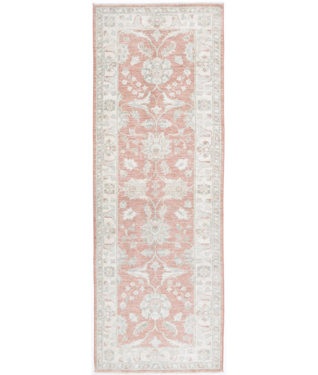 Hand Knotted Ziegler Wool Rug  - 2' 7" X 7' 9"