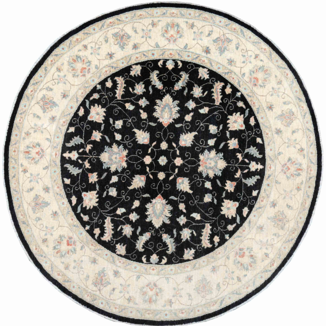 Alfombra Ziegler de Lana Anudada a Mano - 2,44 m x 2,49 m