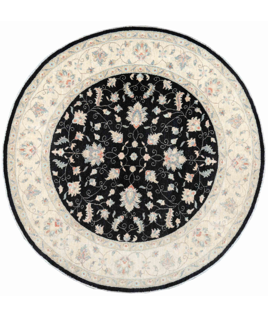 Alfombra Ziegler de Lana Anudada a Mano - 2,44 m x 2,49 m
