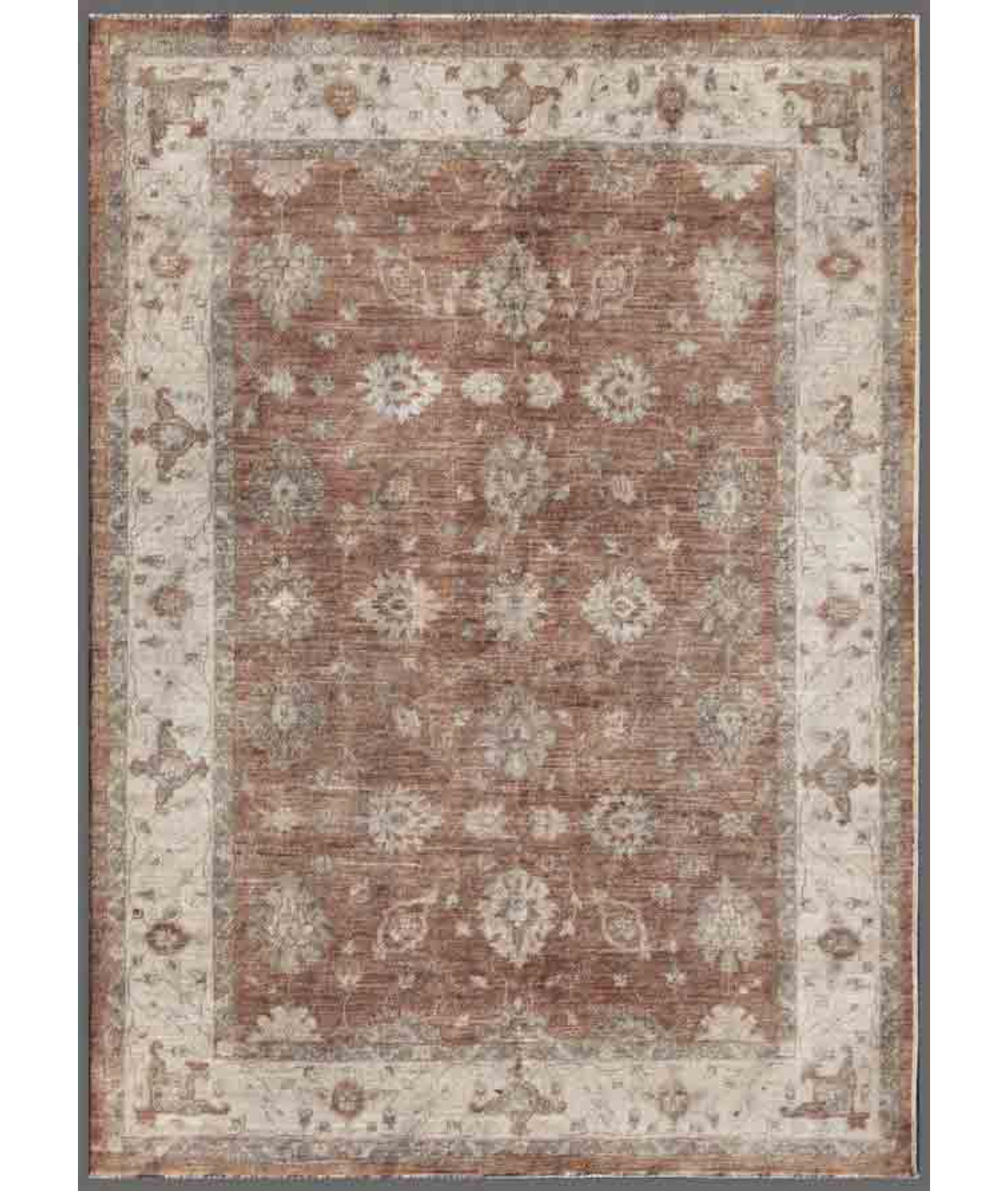 Hand Knotted Ziegler Wool Rug  - 5&#39; 7&quot; X 7&#39; 9&quot;