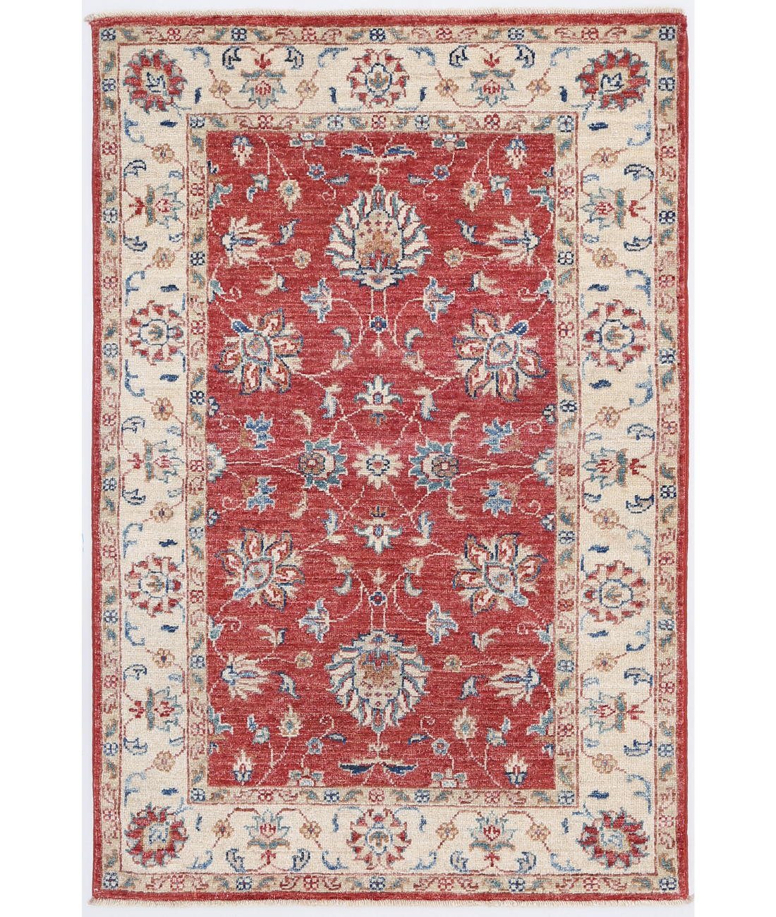 Hand Knotted Ziegler Wool Rug  - 2' 9" X 4' 1"