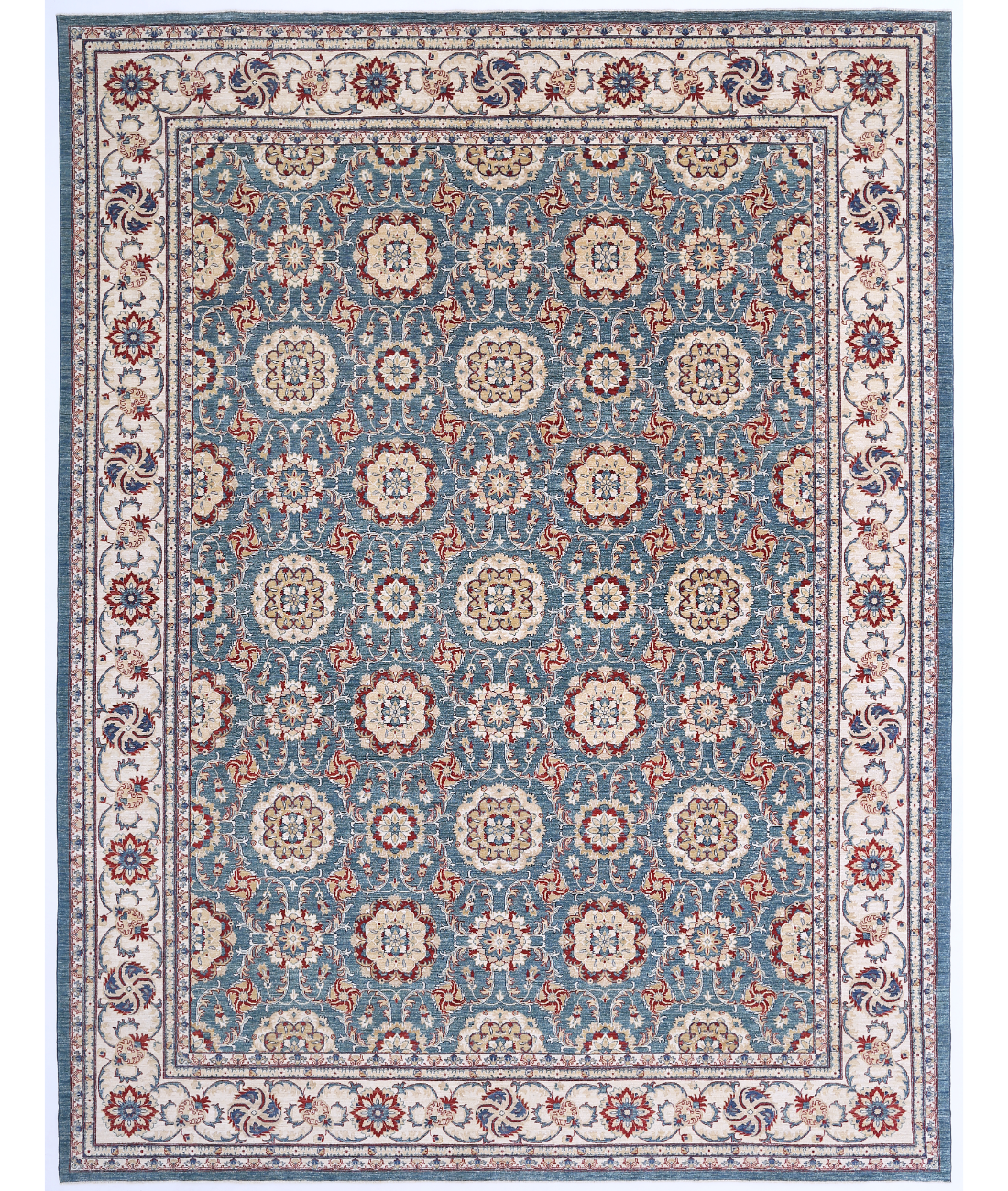Hand Knotted Ziegler Wool Rug  - 13' 3" X 17' 2"