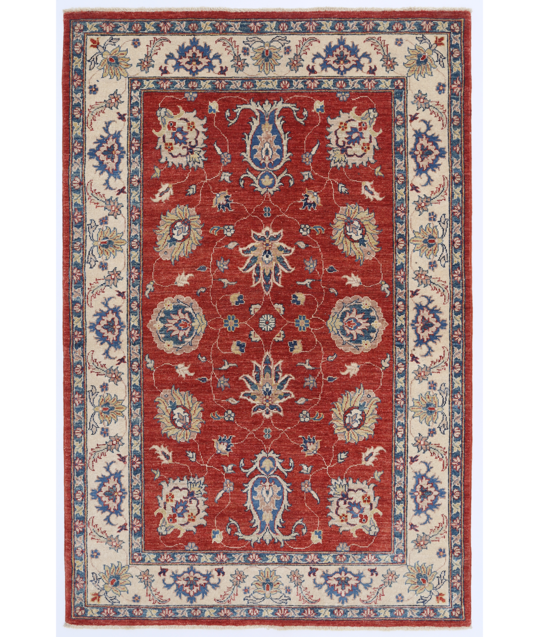 Hand Knotted Ziegler Wool Rug  - 3&#39; 11&quot; X 6&#39; 0&quot;