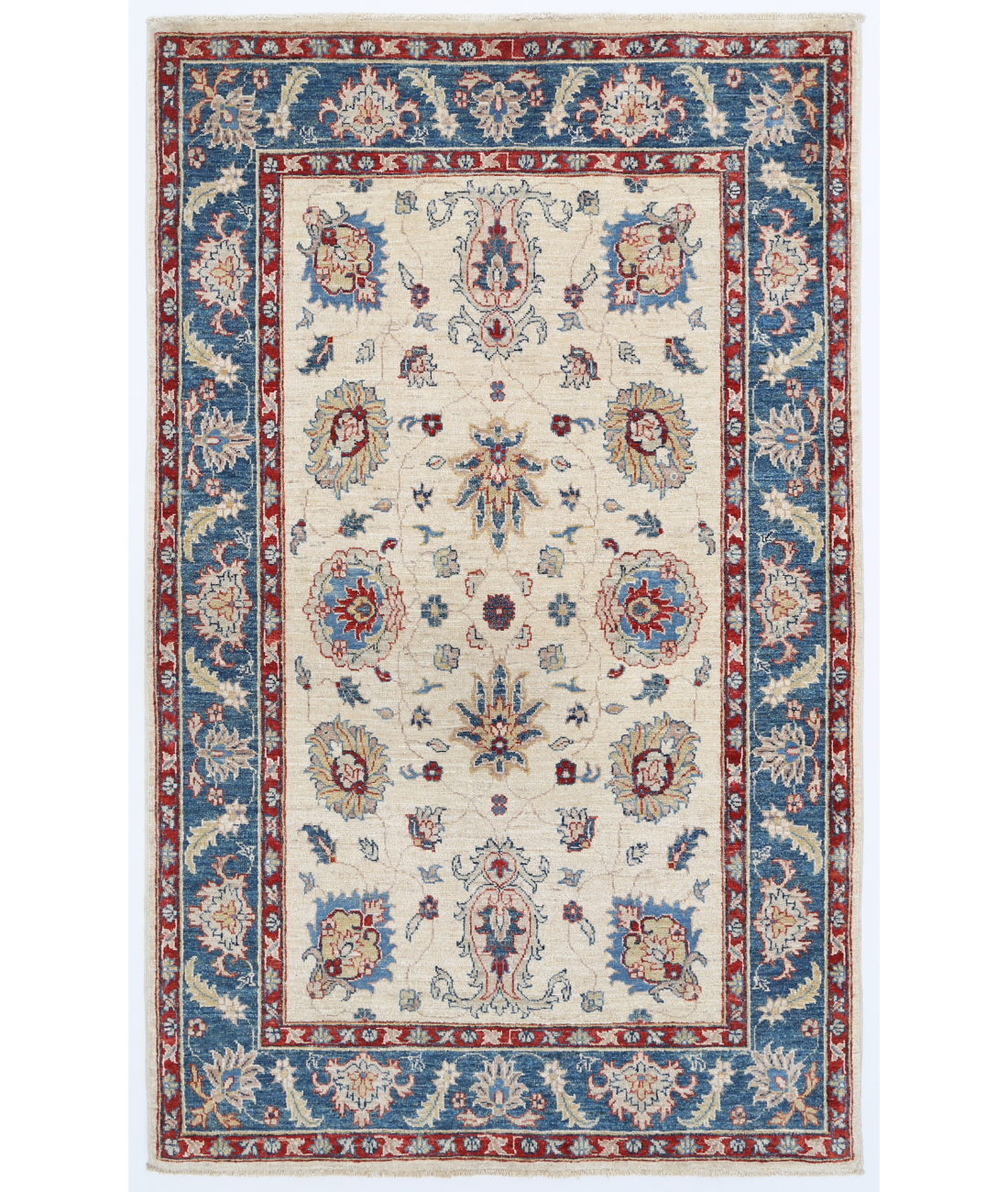 Hand Knotted Ziegler Wool Rug  - 3&#39; 9&quot; X 6&#39; 1&quot;
