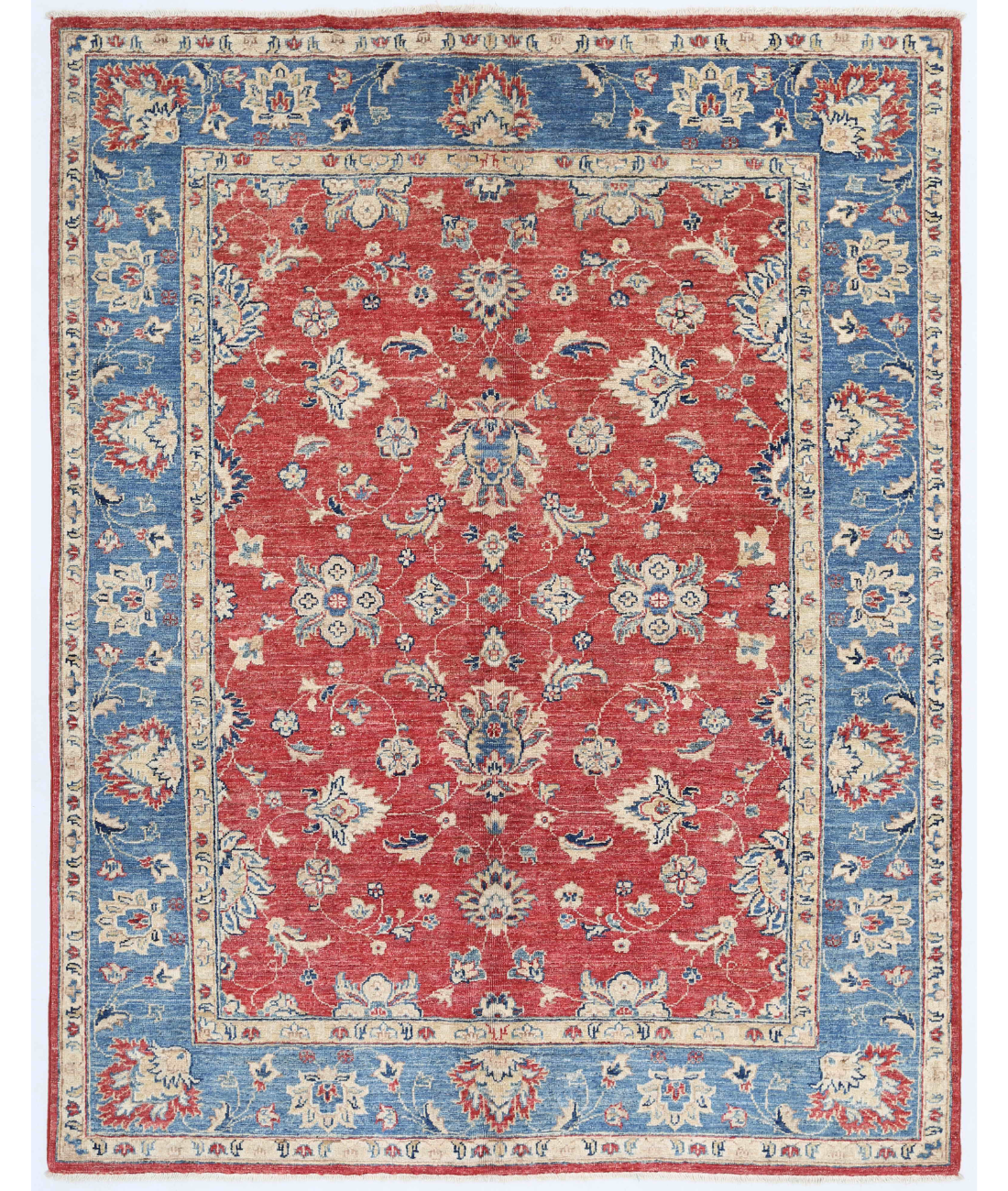 Hand Knotted Ziegler Wool Rug  - 4&#39; 11&quot; X 6&#39; 3&quot;