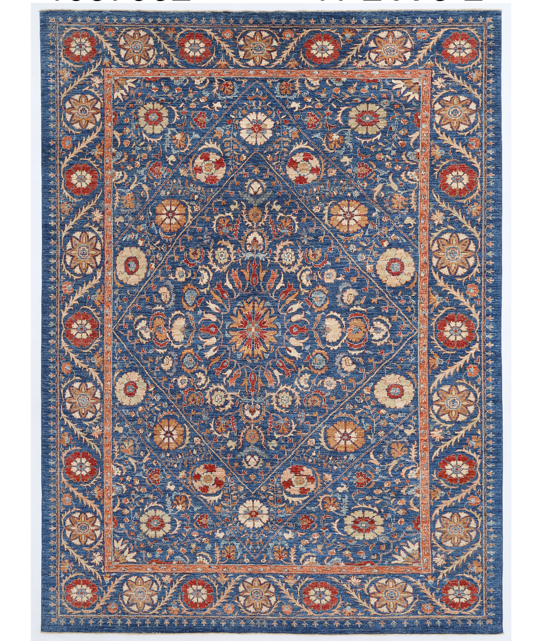 Hand Knotted Ziegler Wool Rug  - 8&#39; 0&quot; X 11&#39; 1&quot;