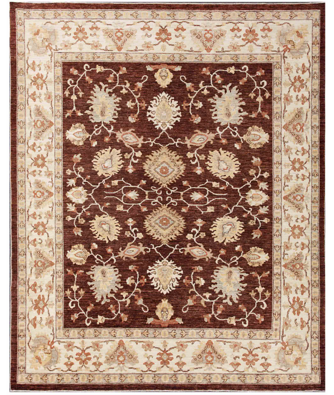 Hand Knotted Ziegler Wool Rug  - 8&#39; 0&quot; X 10&#39; 1&quot;