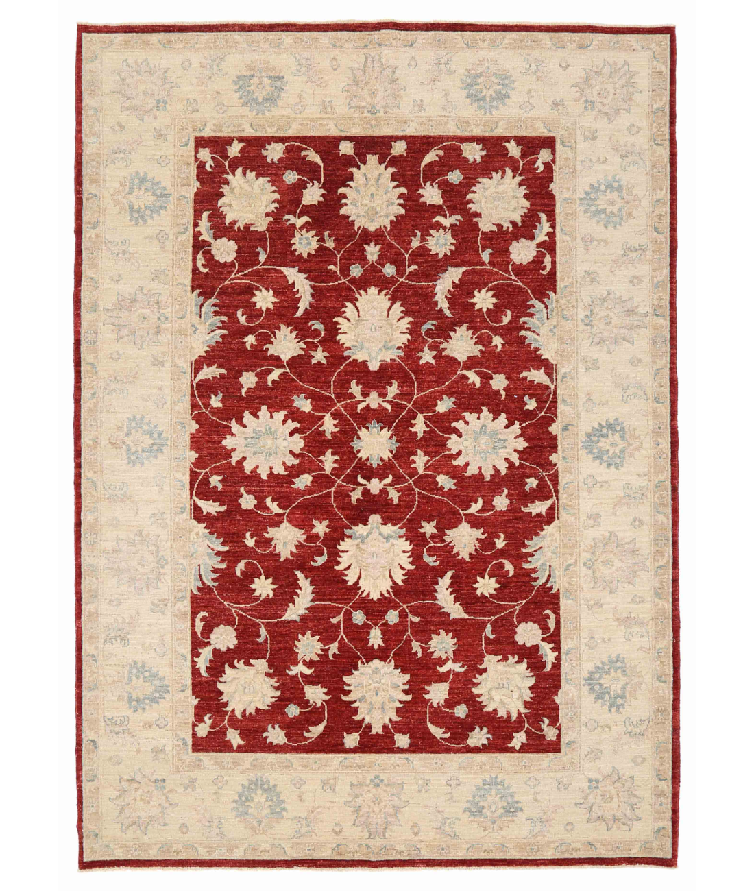 Hand Knotted Ziegler Wool Rug  - 5&#39; 7&quot; X 7&#39; 10&quot;