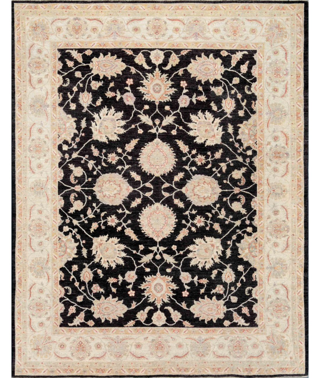 Hand Knotted Ziegler Wool Rug  - 8&#39; 0&quot; X 10&#39; 2&quot;