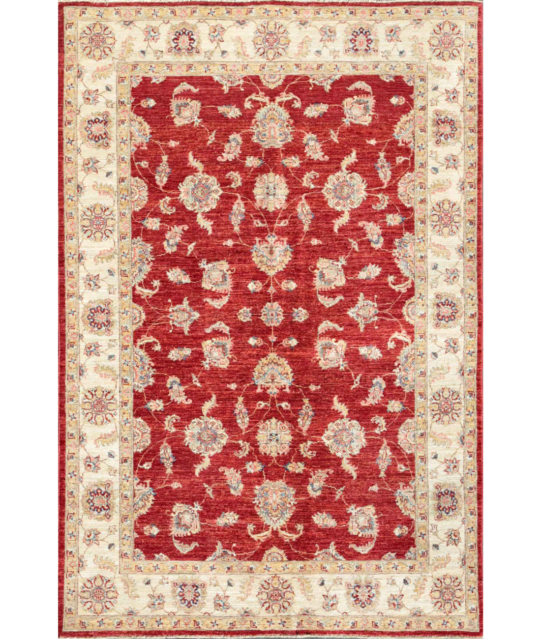 Hand Knotted Ziegler Wool Rug  - 5&#39; 7&quot; X 7&#39; 10&quot;