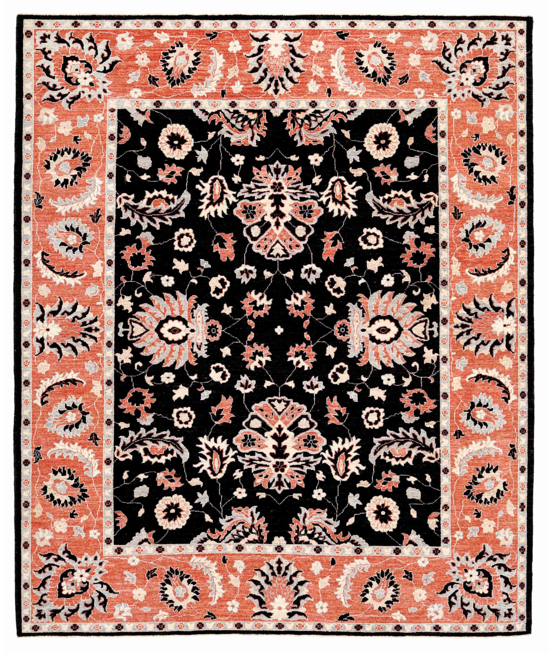 Hand Knotted Ziegler Wool Rug  - 8&#39; 5&quot; X 9&#39; 11&quot;