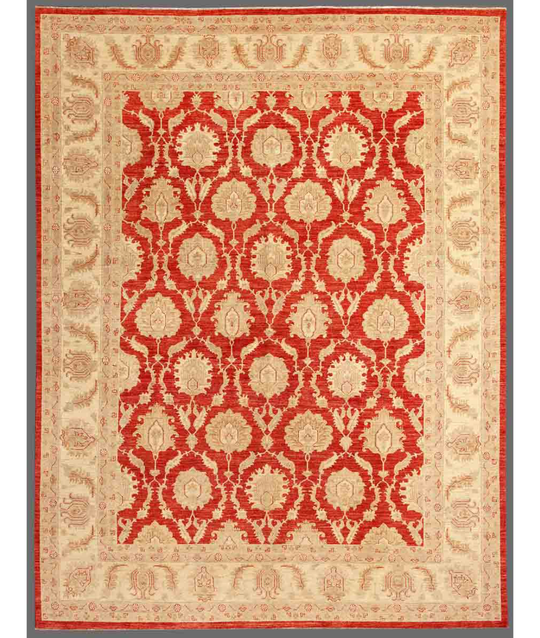Hand Knotted Ziegler Wool Rug  - 9&#39; 7&quot; X 12&#39; 7&quot;