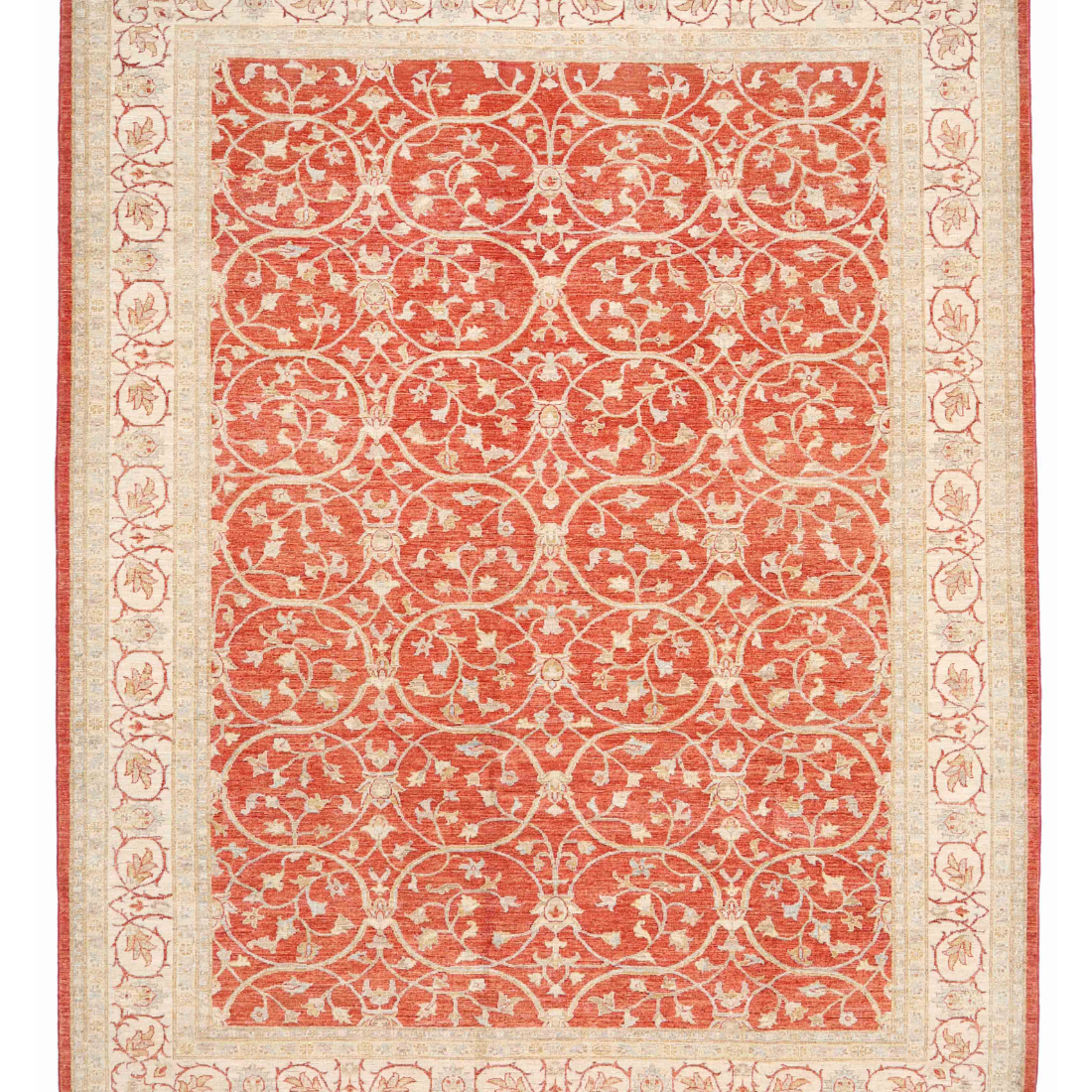 Hand Knotted Ziegler Wool Rug  - 8' 3" X 10' 8"