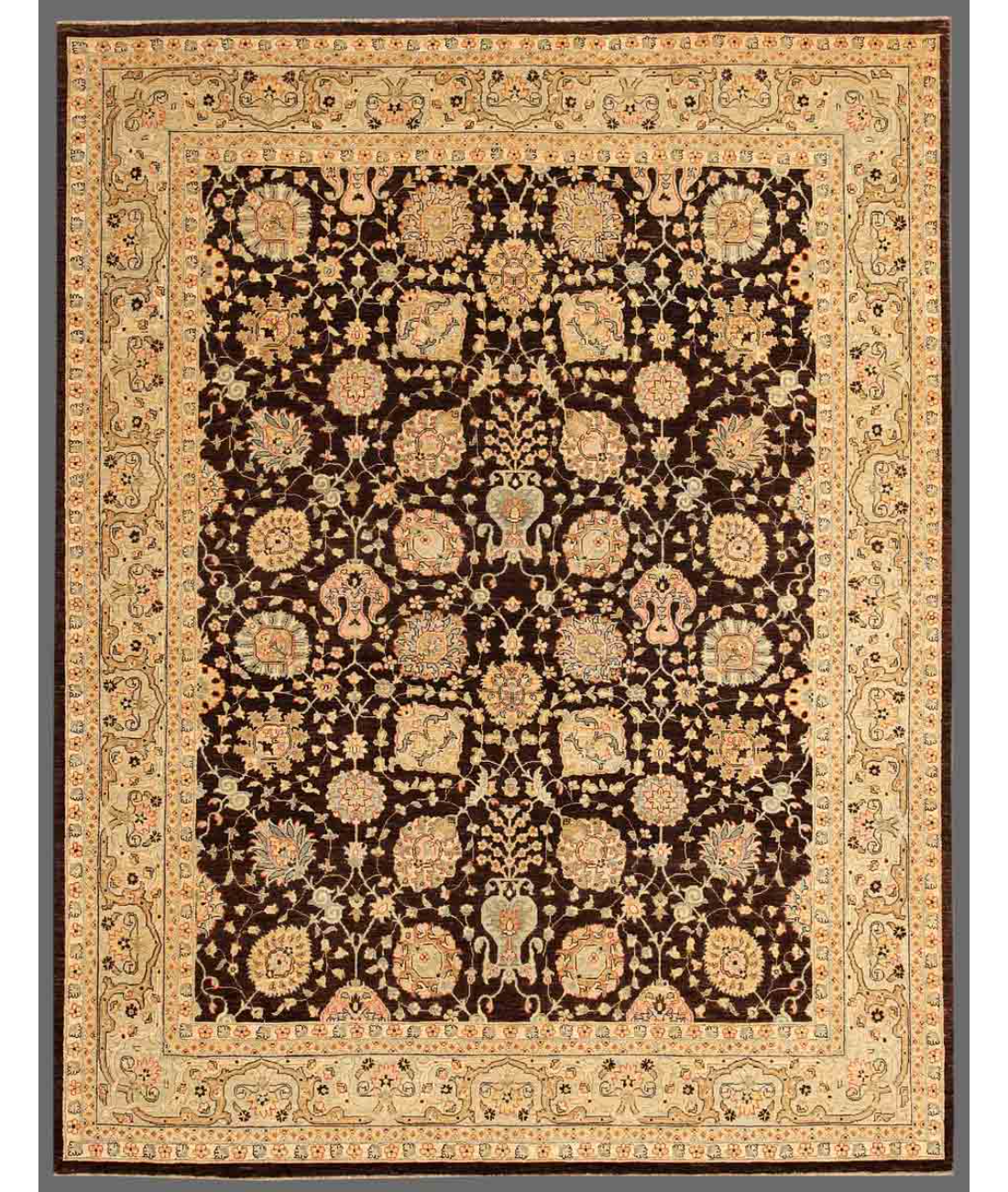 Hand Knotted Ziegler Wool Rug  - 8&#39; 0&quot; X 10&#39; 2&quot;