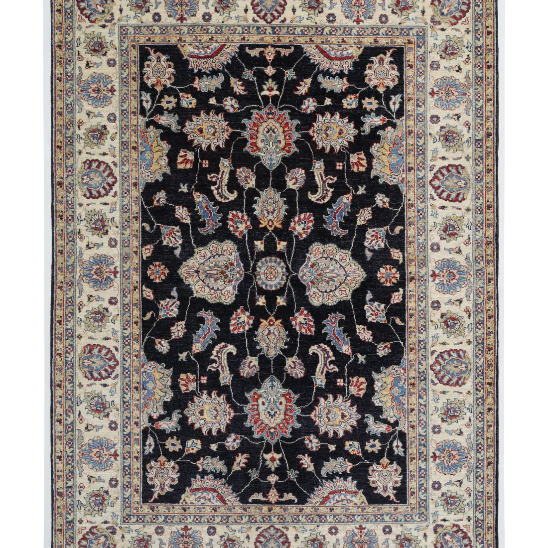 Hand Knotted Ziegler Wool Rug  - 5' 6" X 7' 9"