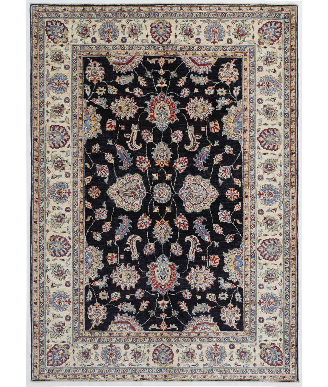 Hand Knotted Ziegler Wool Rug  - 5' 6" X 7' 9"