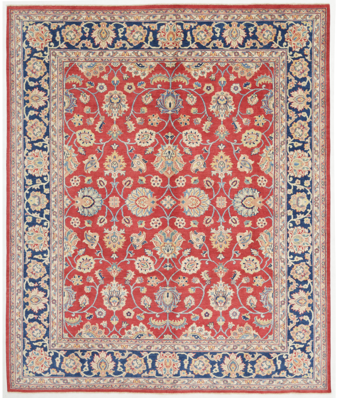 Hand Knotted Ziegler Wool Rug  - 8' 9" X 10' 6"