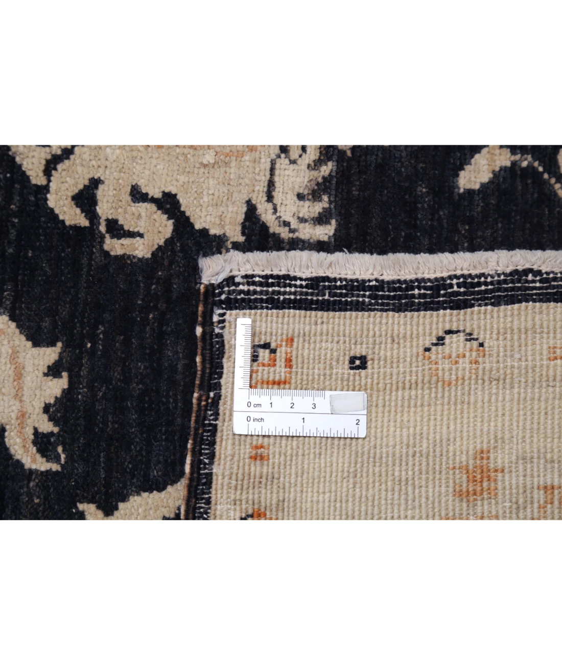 Hand Knotted Ziegler Wool Rug 3' 11" X 6' 0" 3' 11" X 6' 0" (119 X 183) / Black / Ivory