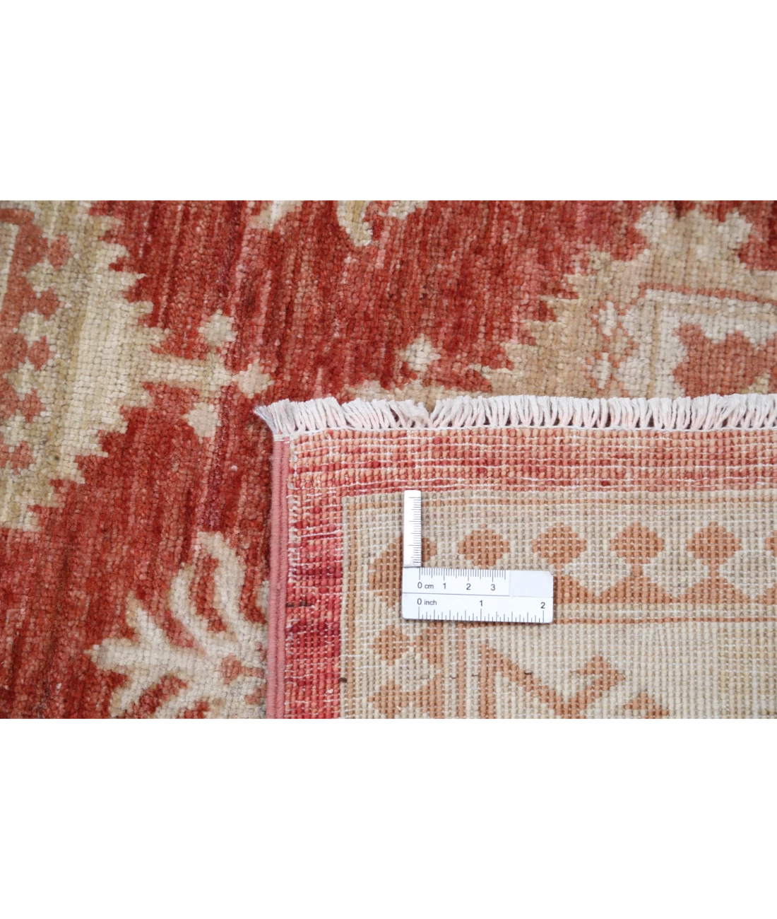 Hand Knotted Ziegler Wool Rug 4' 2" X 6' 0" 4' 2" X 6' 0" (127 X 183) / Rust / Ivory