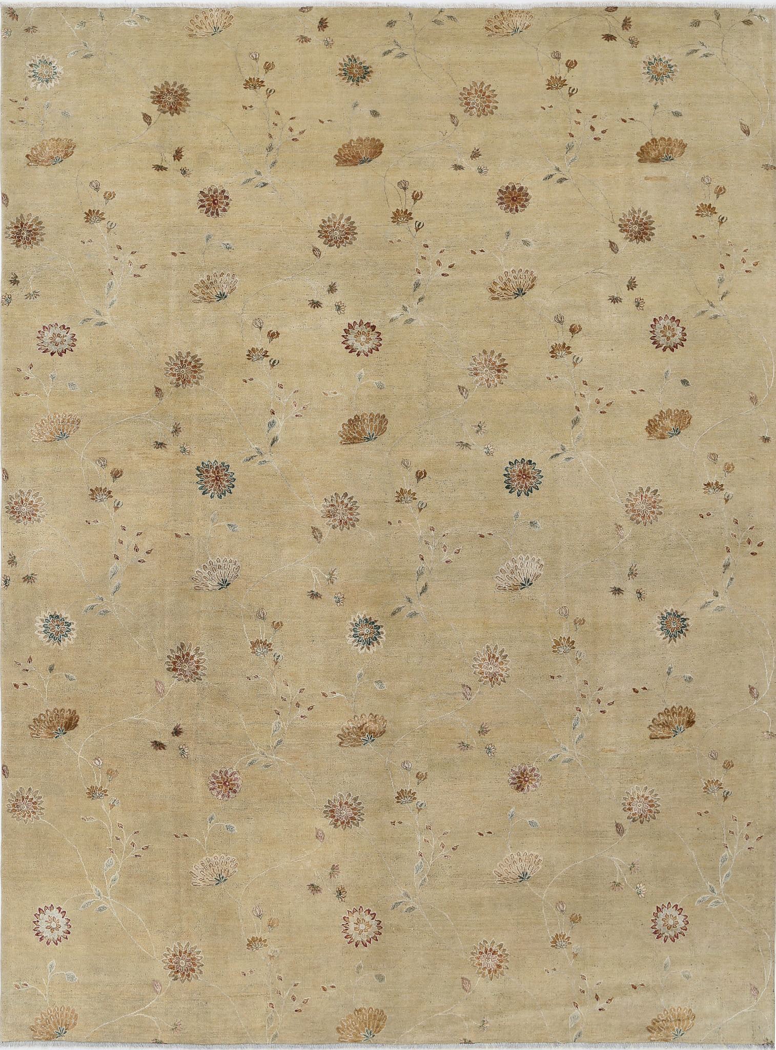 Hand Knotted Artemix Wool & Silk Rug - 8'9'' x 11'10''