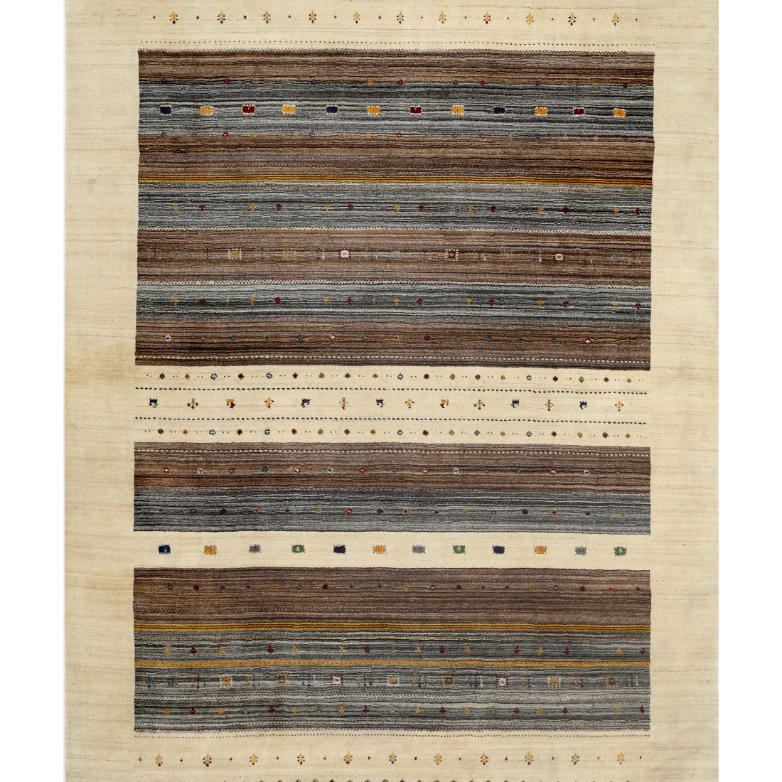 Hand Made Lori Wool Rug 6' 8" X 9' 9"