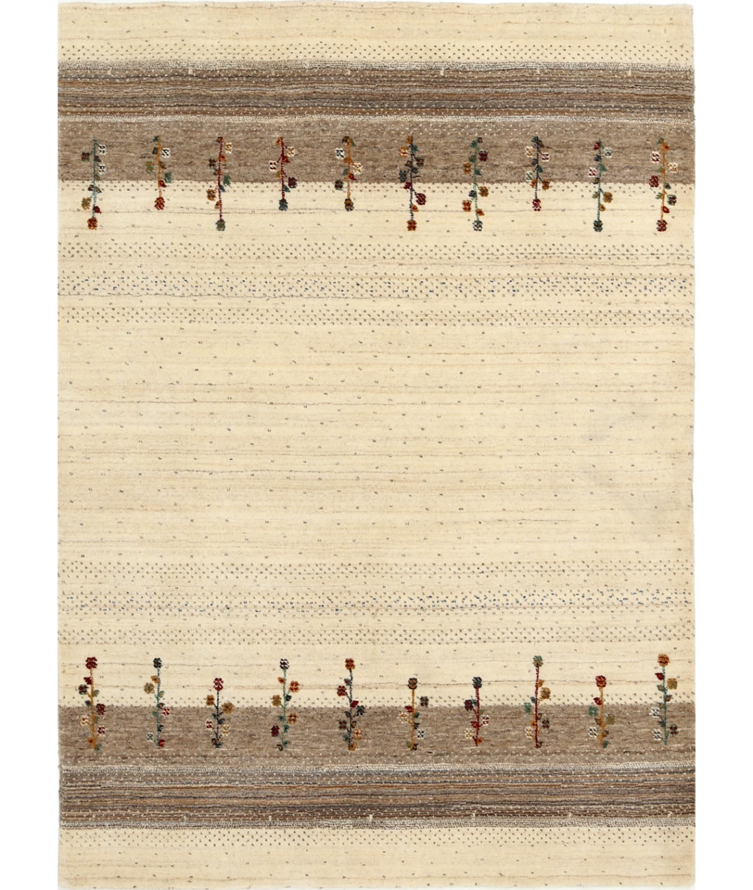 Hand Made Lori Wool Rug 4' 6" X 6' 3"