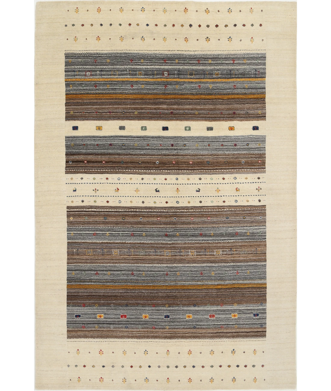 Hand Made Lori Wool Rug 6' 7" X 9' 9"