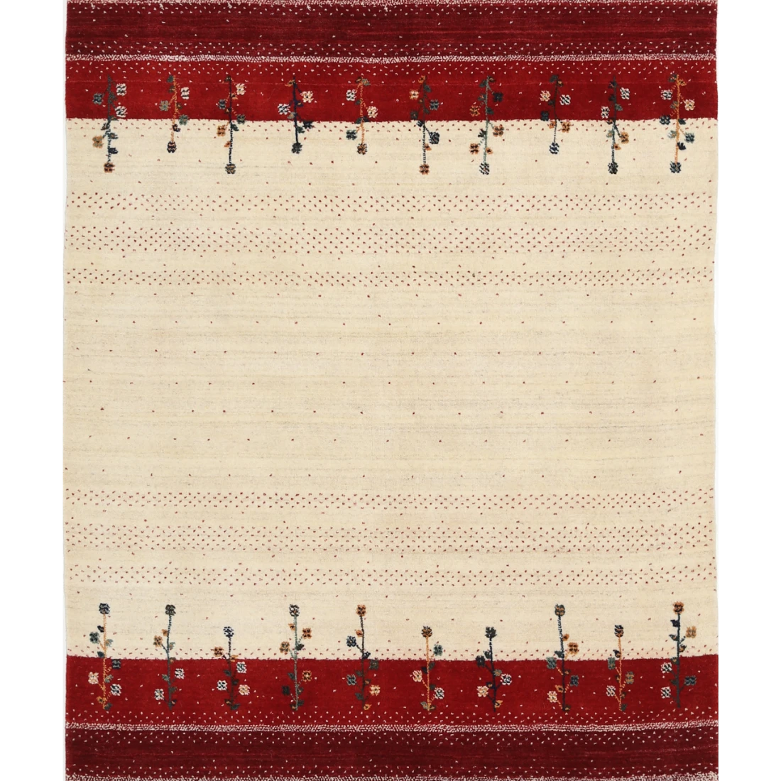 Hand Made Lori Wool Rug 4' 7" X 6' 0"