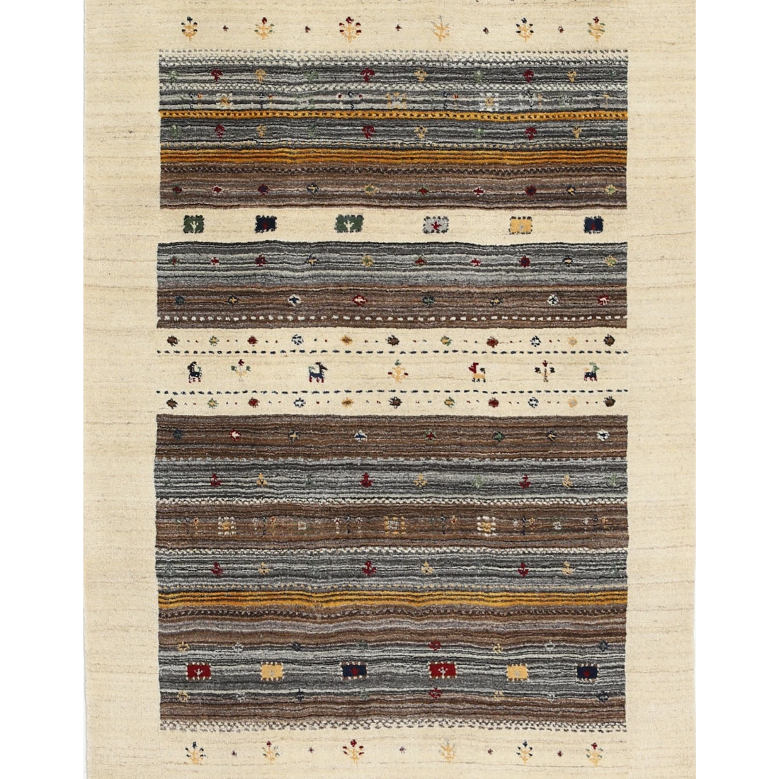 Hand Made Lori Wool Rug 3' 10" X 5' 10"