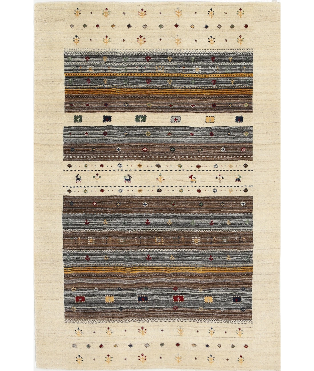 Hand Made Lori Wool Rug 3' 10" X 5' 10"