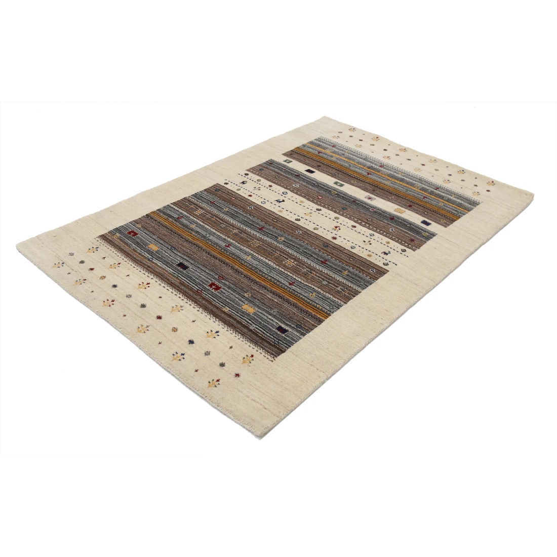 Hand Made Lori Wool Rug 4' 0" X 5' 11"