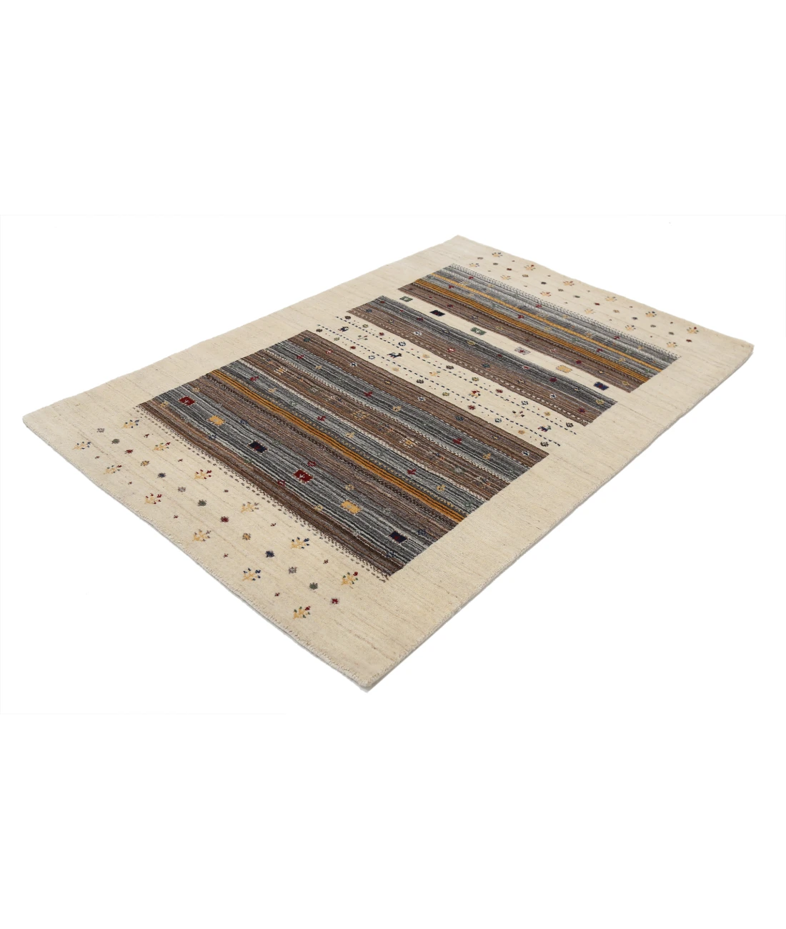 Hand Made Lori Wool Rug 4' 0" X 5' 11"