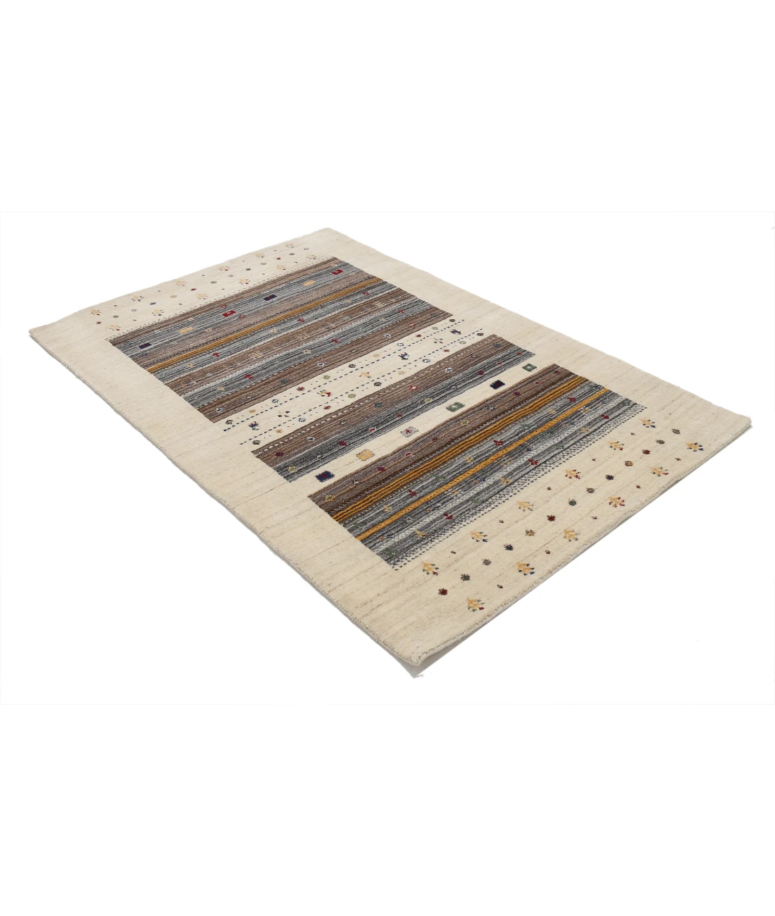 Hand Made Lori Wool Rug 4' 0" X 5' 11"