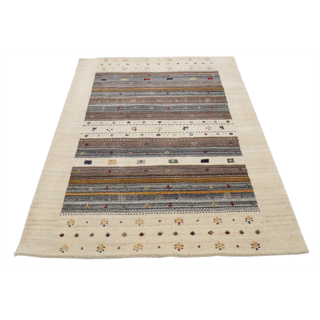 Hand Made Lori Wool Rug 4' 0" X 5' 11"
