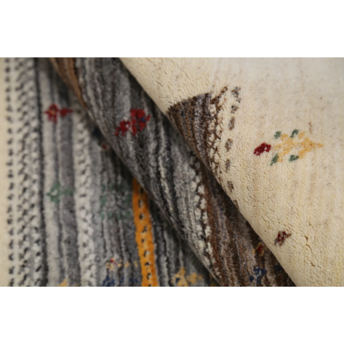 Hand Made Lori Wool Rug 4' 0" X 5' 11"