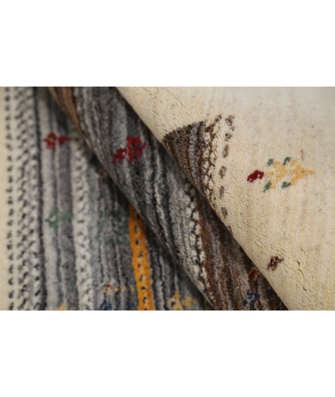 Hand Made Lori Wool Rug 4' 0" X 5' 11"