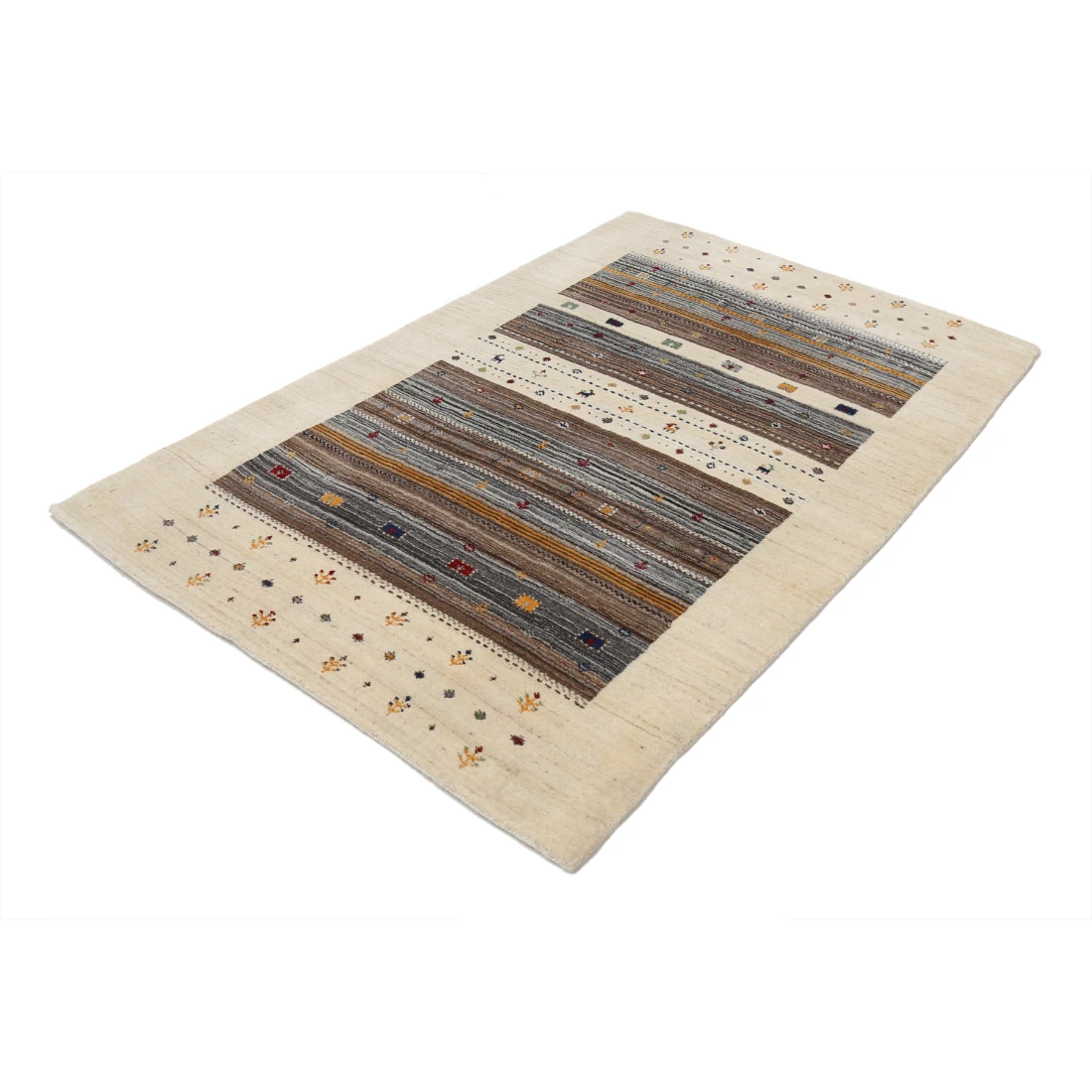 Hand Made Lori Wool Rug 4' 0" X 5' 11"