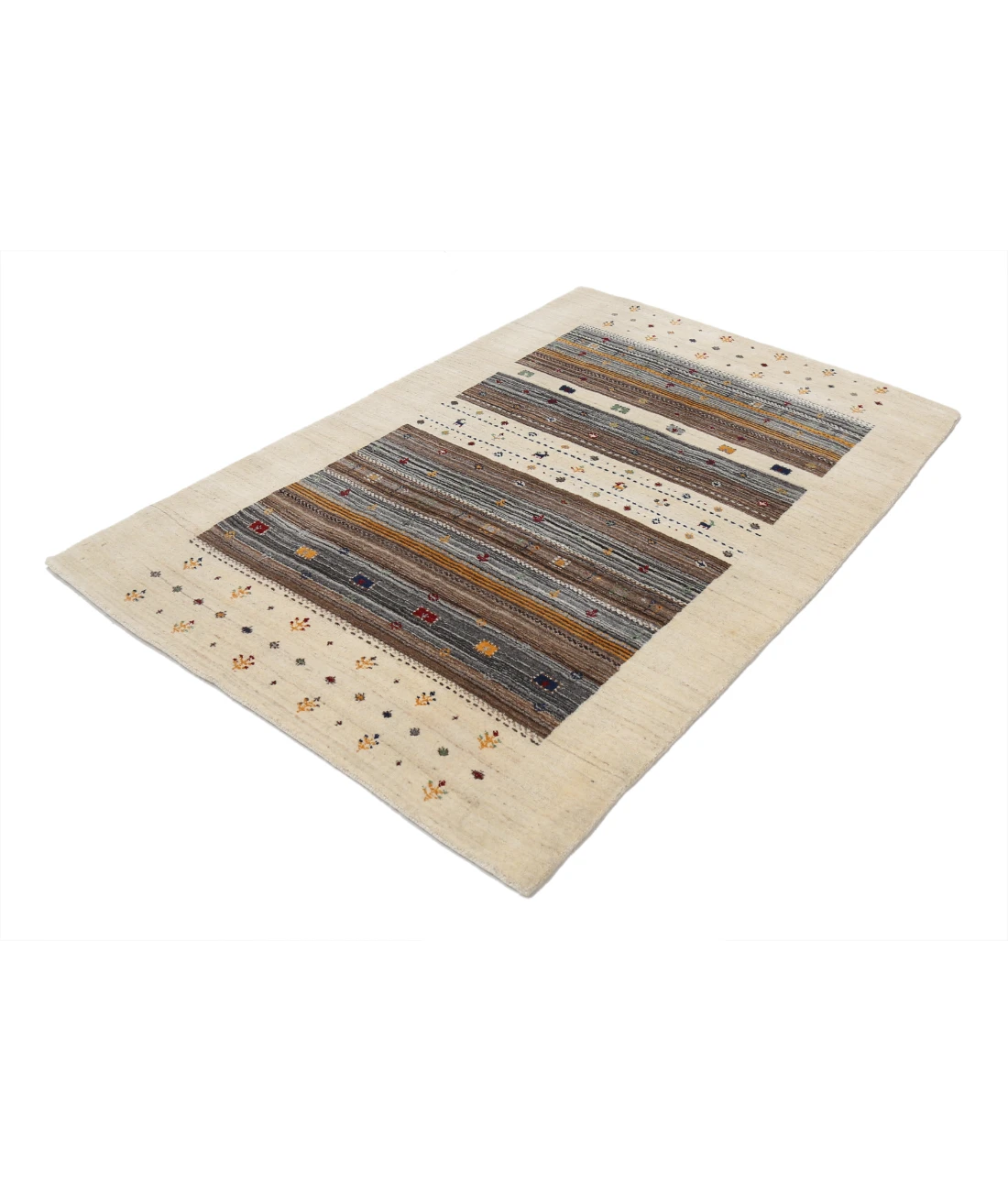 Hand Made Lori Wool Rug 4' 0" X 5' 11"