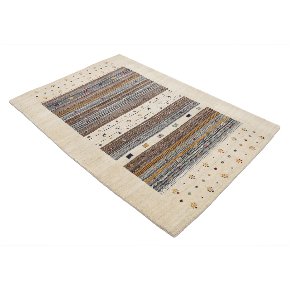 Hand Made Lori Wool Rug 4' 0" X 5' 11"