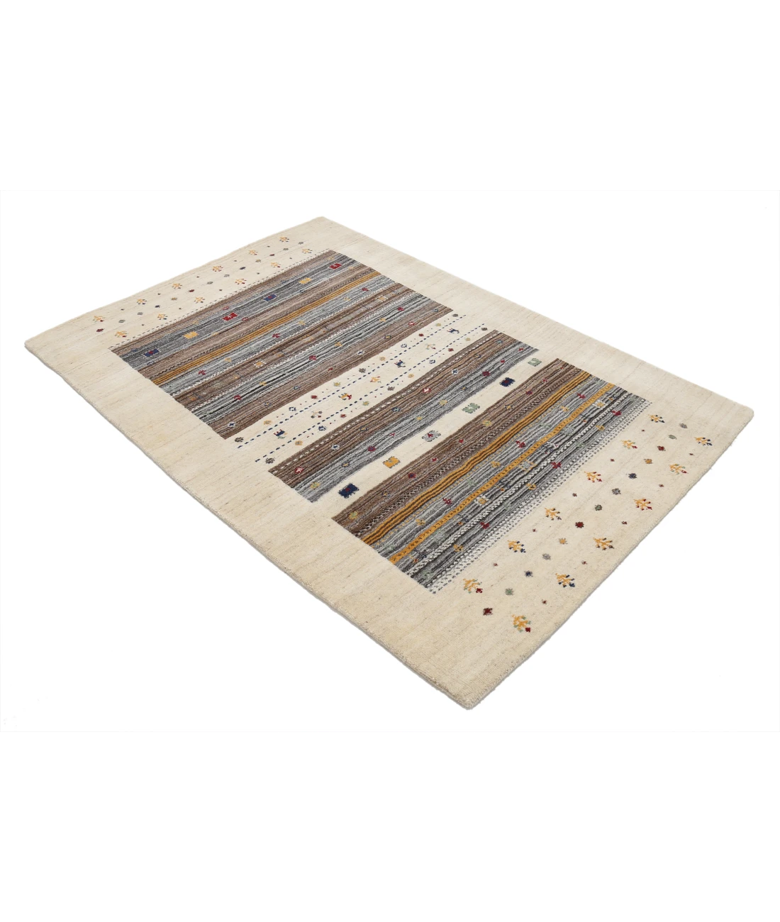 Hand Made Lori Wool Rug 4' 0" X 5' 11"