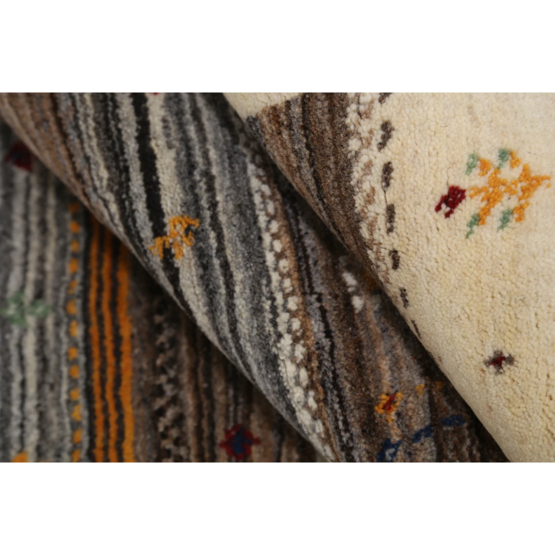Hand Made Lori Wool Rug 4' 0" X 5' 11"