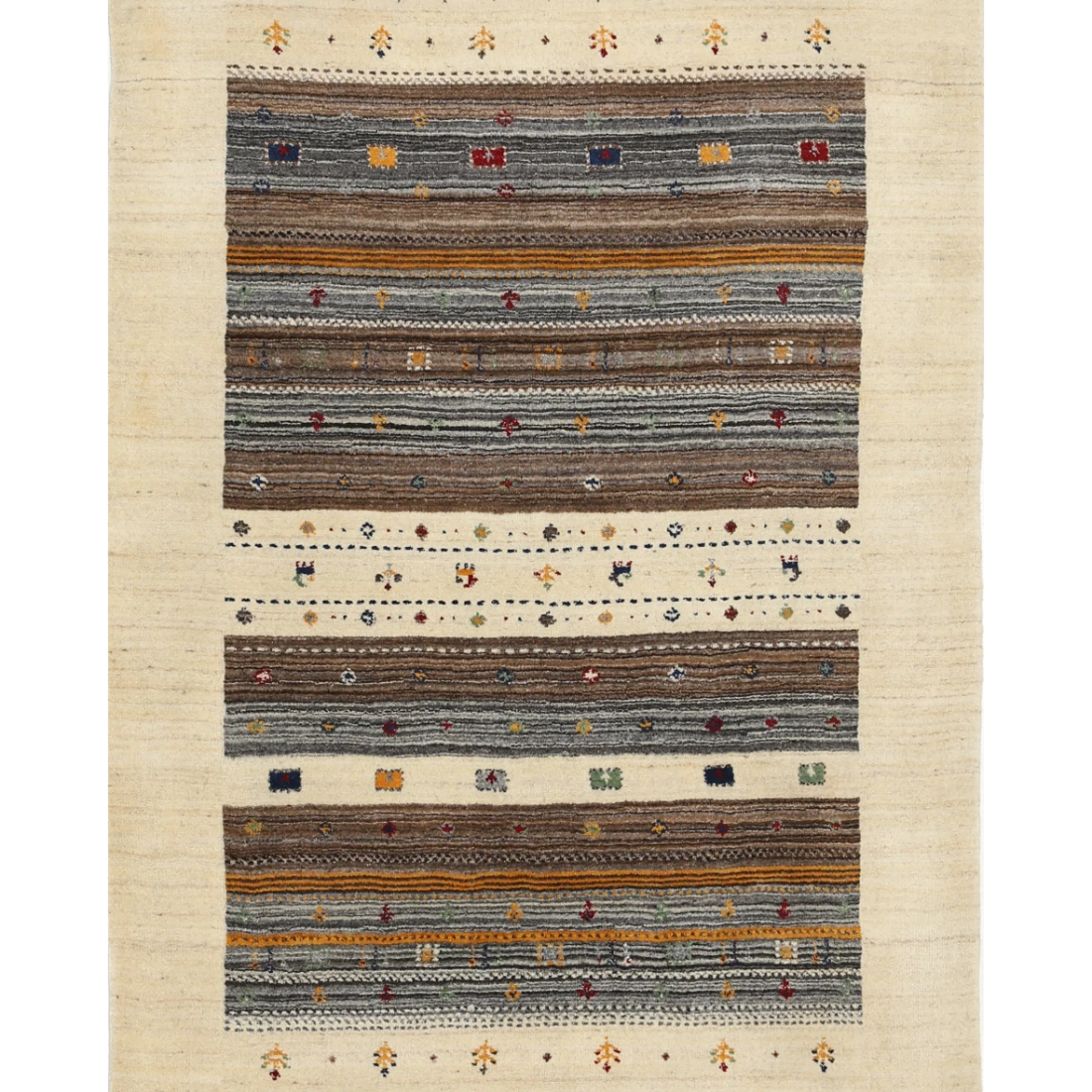 Hand Made Lori Wool Rug 4' 0" X 5' 11"